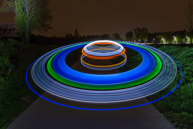 Illustration for article titled Light Paintings That Make the Real World Look like Tron